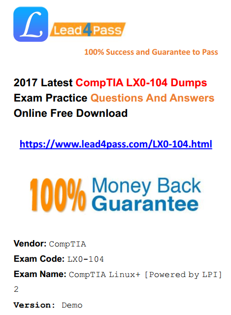 LX0-104 dumps