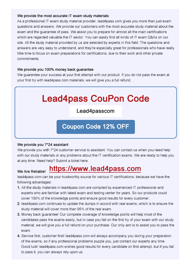 lead4pass 200-155 dumps