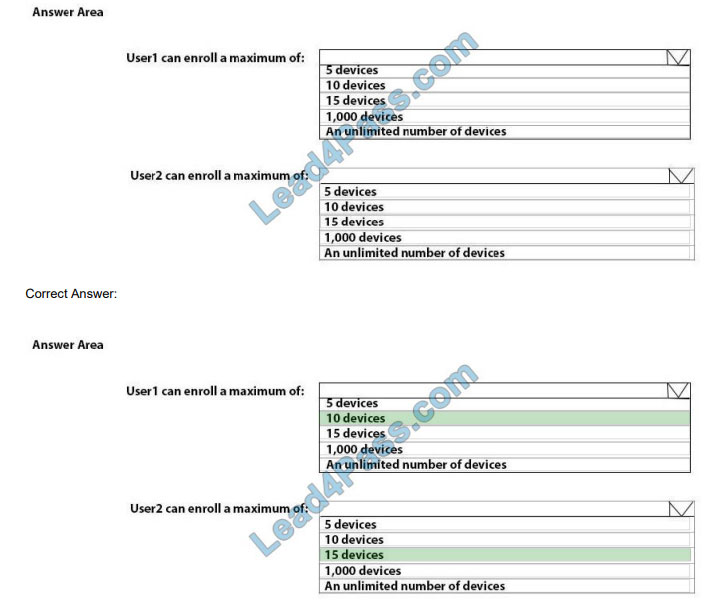 leads4pass md-101 exam questions q5