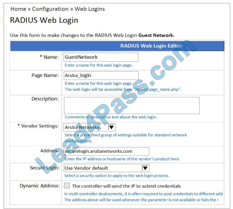 leads4pass hpe6-a68 practice test q10